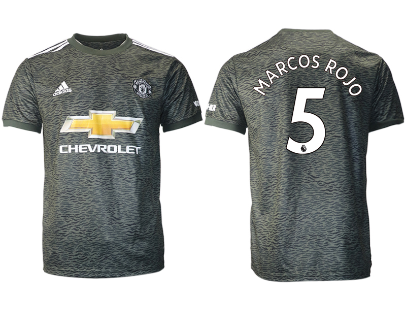 Men 2020-2021 club Manchester United away aaa version #5 black Soccer Jerseys